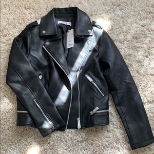 Faux leather jacket